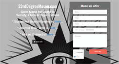 Desktop Screenshot of 33rddegreemason.com