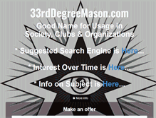 Tablet Screenshot of 33rddegreemason.com